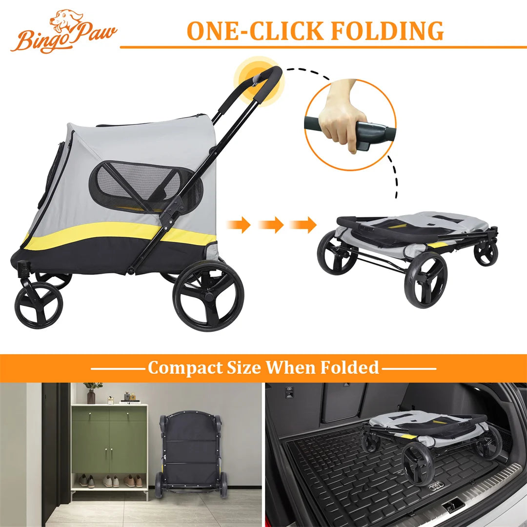 Portable Foldable Dog Stroller