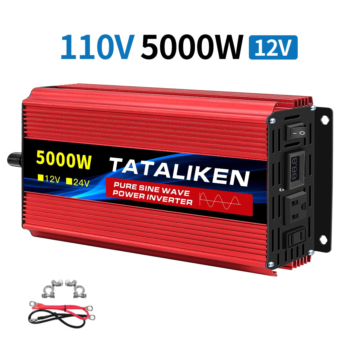 12V To 110V AC Pure Sine Power Inverter 3500/4500/8000W