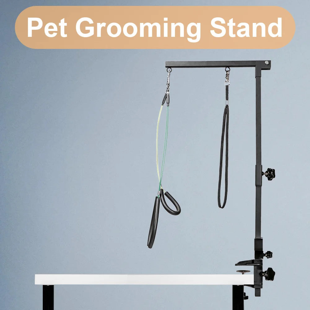 Telescopic Pet Grooming Stand with Sling