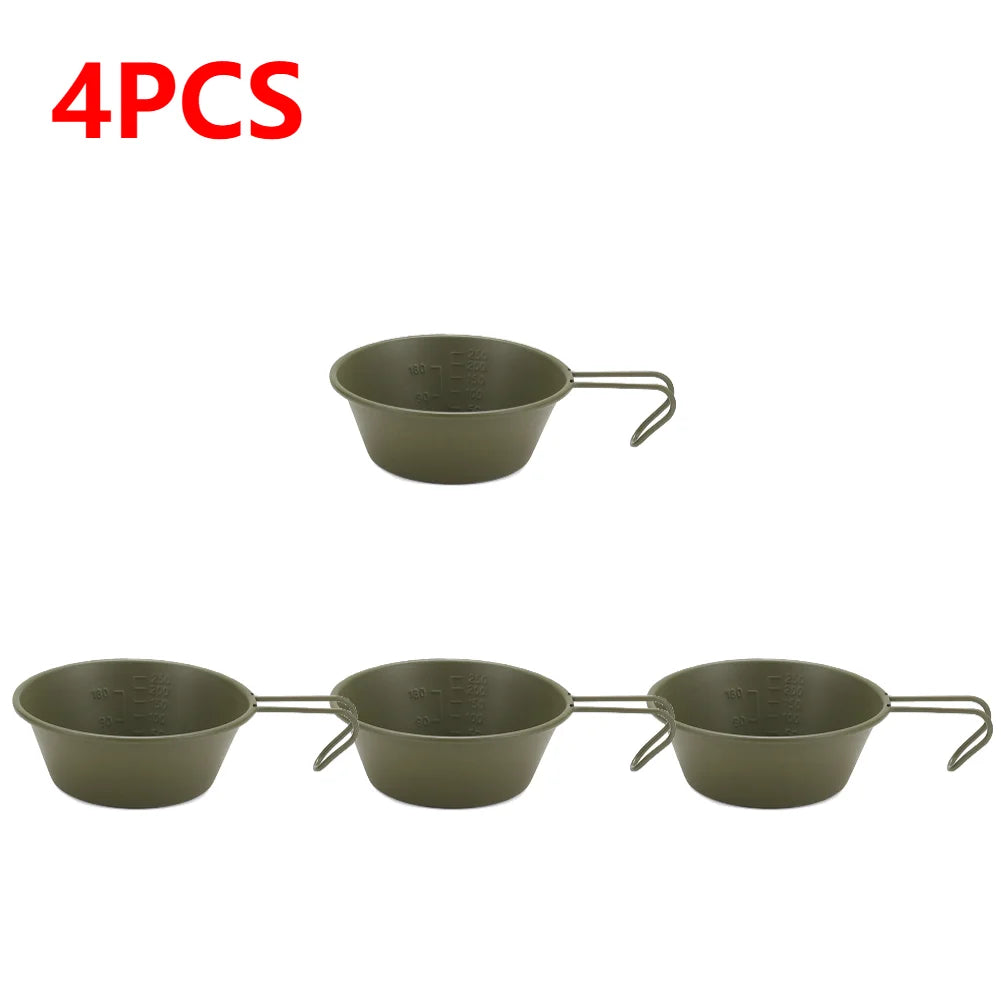 10-1pcs 300ML Camping Bowl With Handle