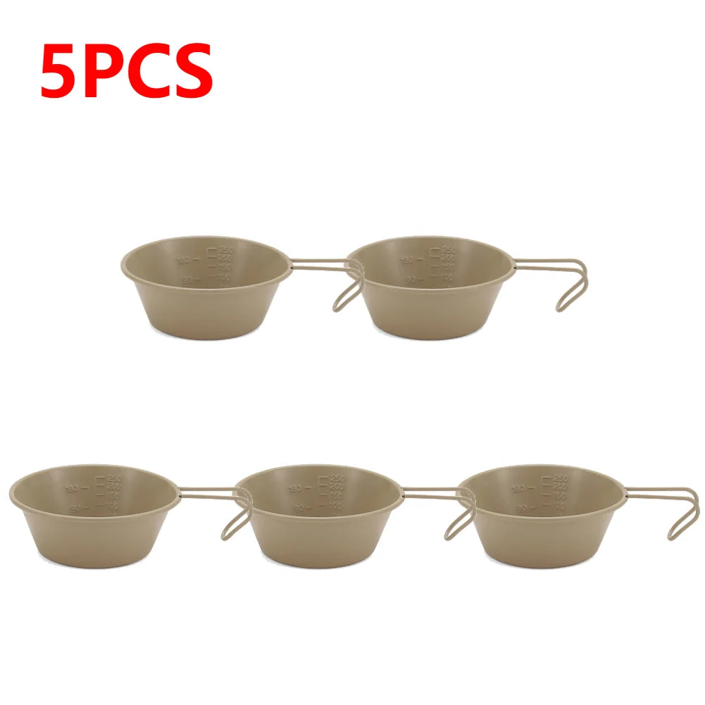 10-1pcs 300ML Camping Bowl With Handle