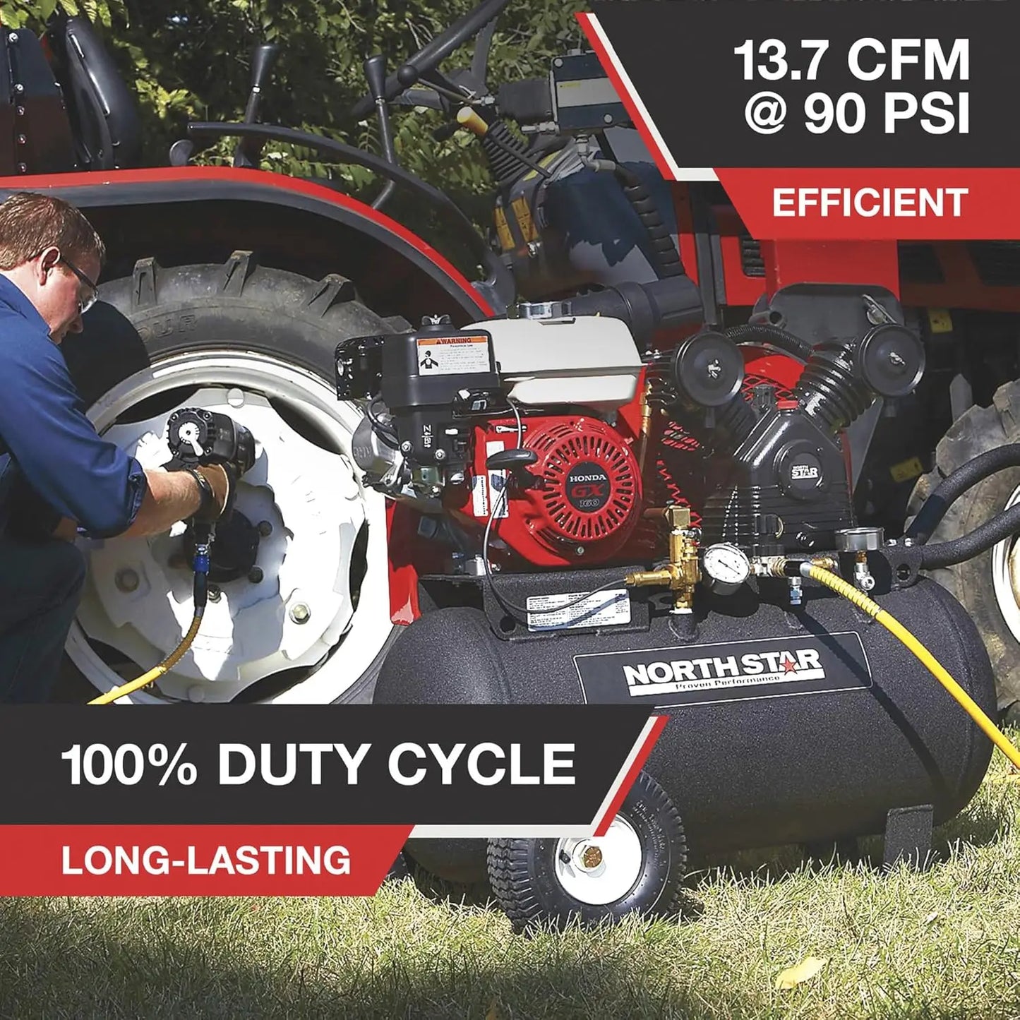 Portable Gas-Powered Air Compressor