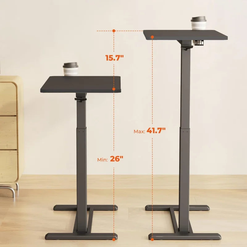 Pneumatic Rolling Laptop Desk