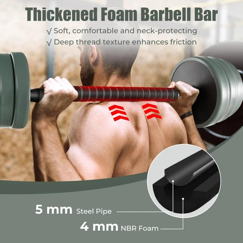 Adjustable Dumbbell ,92/47 LBS Free Weight Set