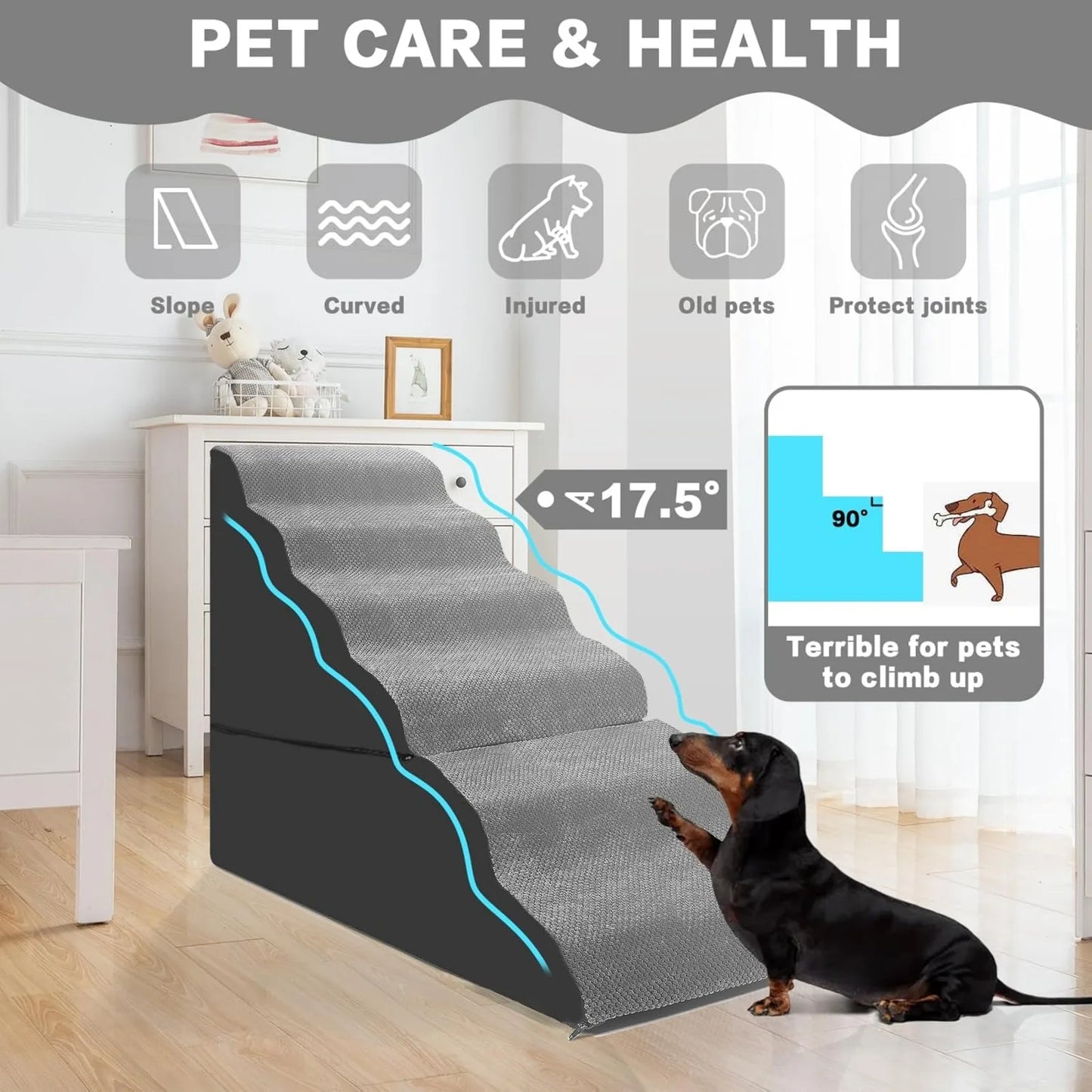 6-Step Pet Stairs