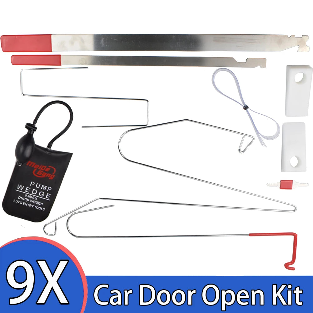 9 Pcs/Set Car Door Unlock  Tool Kit