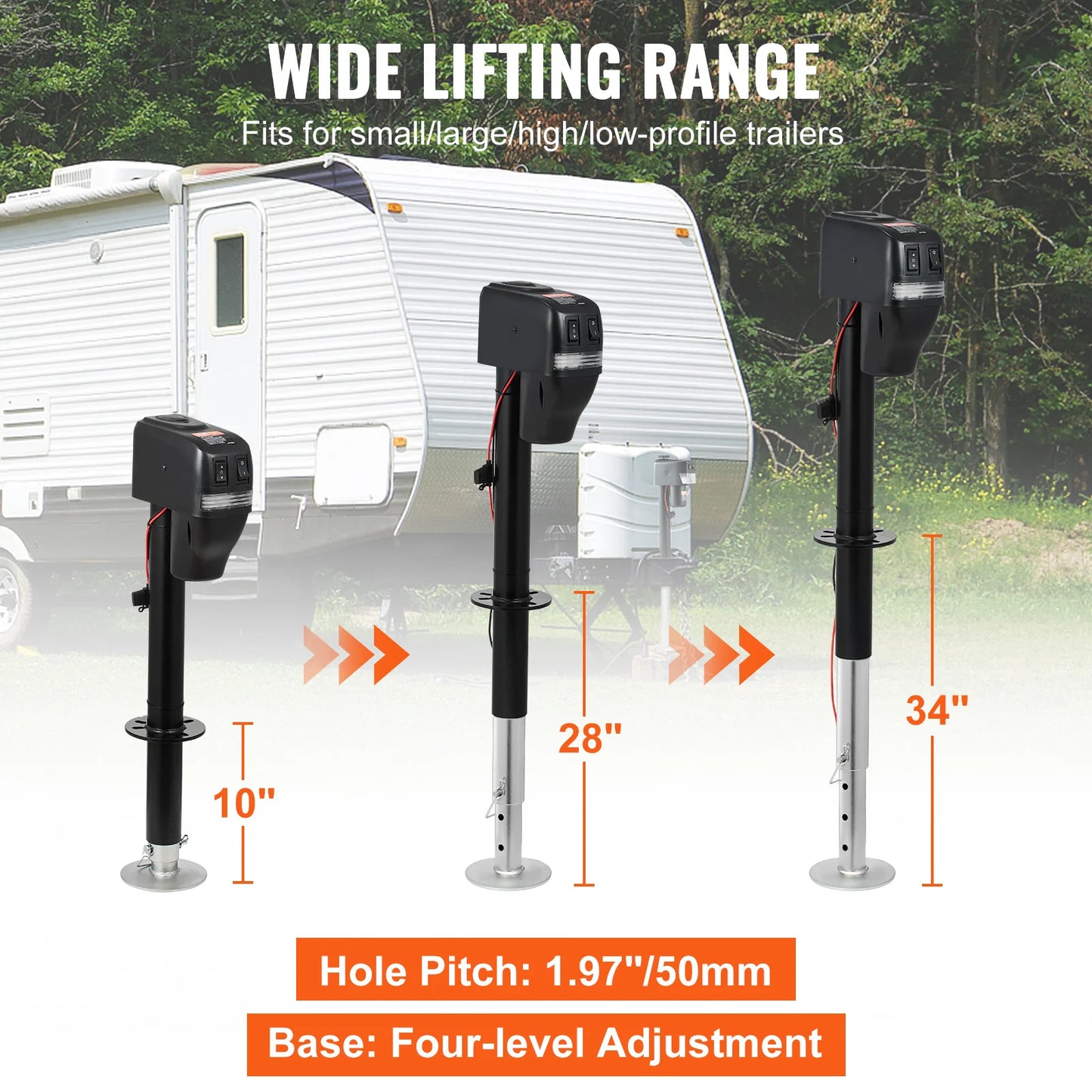 3500/4000lbs Electric Trailer Jack