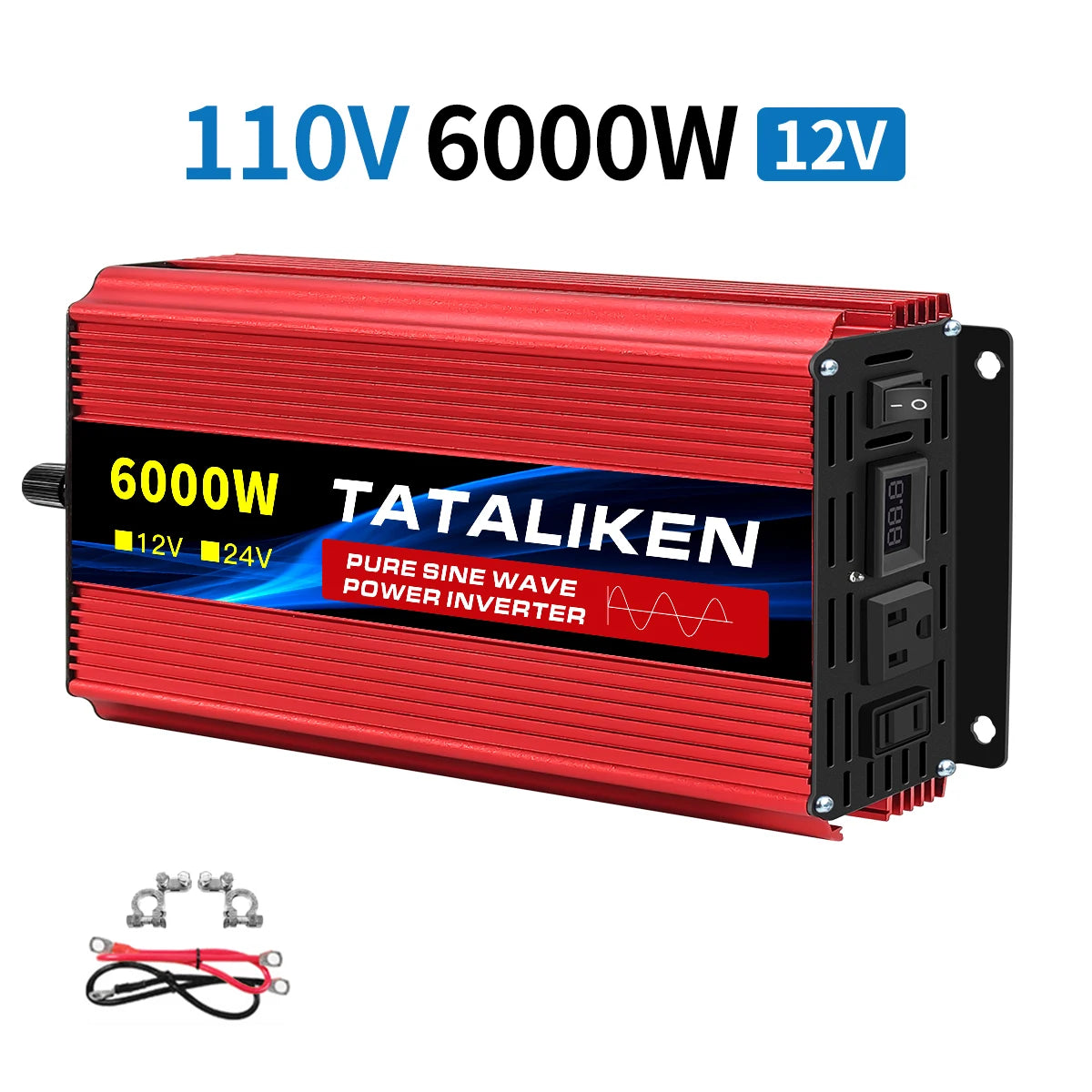 12V To 110V AC Pure Sine Power Inverter 3500/4500/8000W