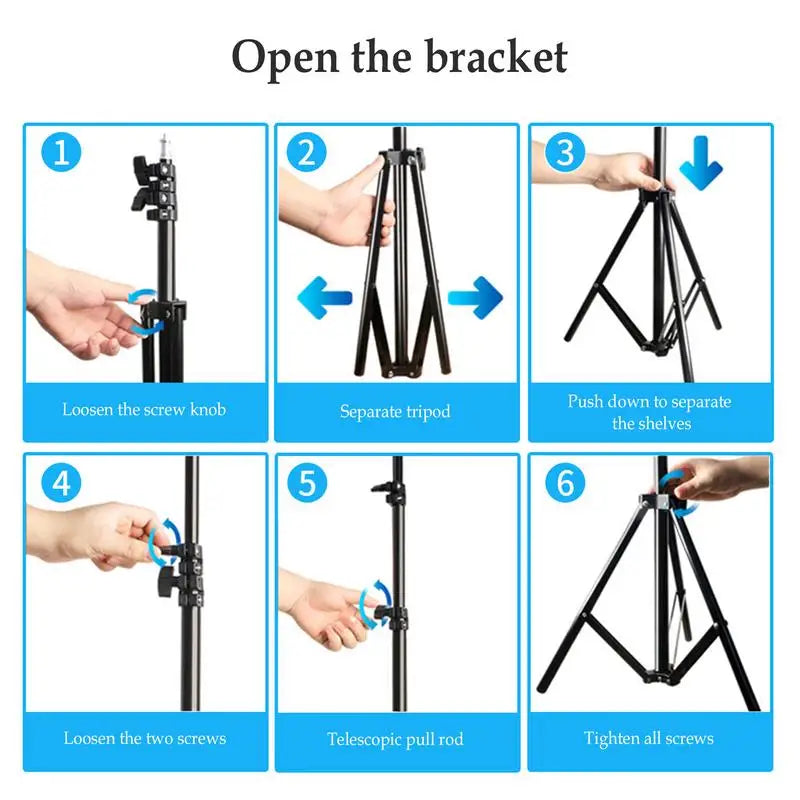 Camping Light Stand Adjustable Telescoping Tripod (light not included)