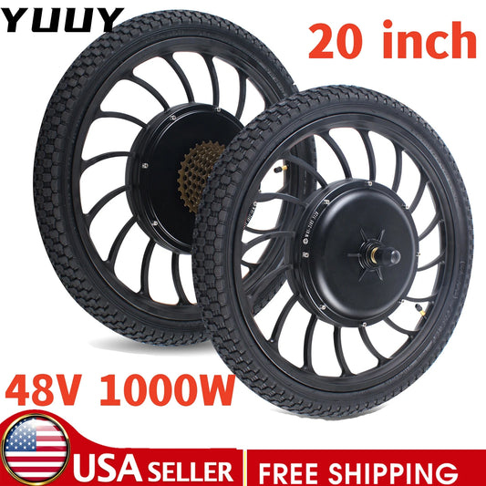 1000W 48V Electric Bike Motor Wheel Front/Rear Wheel