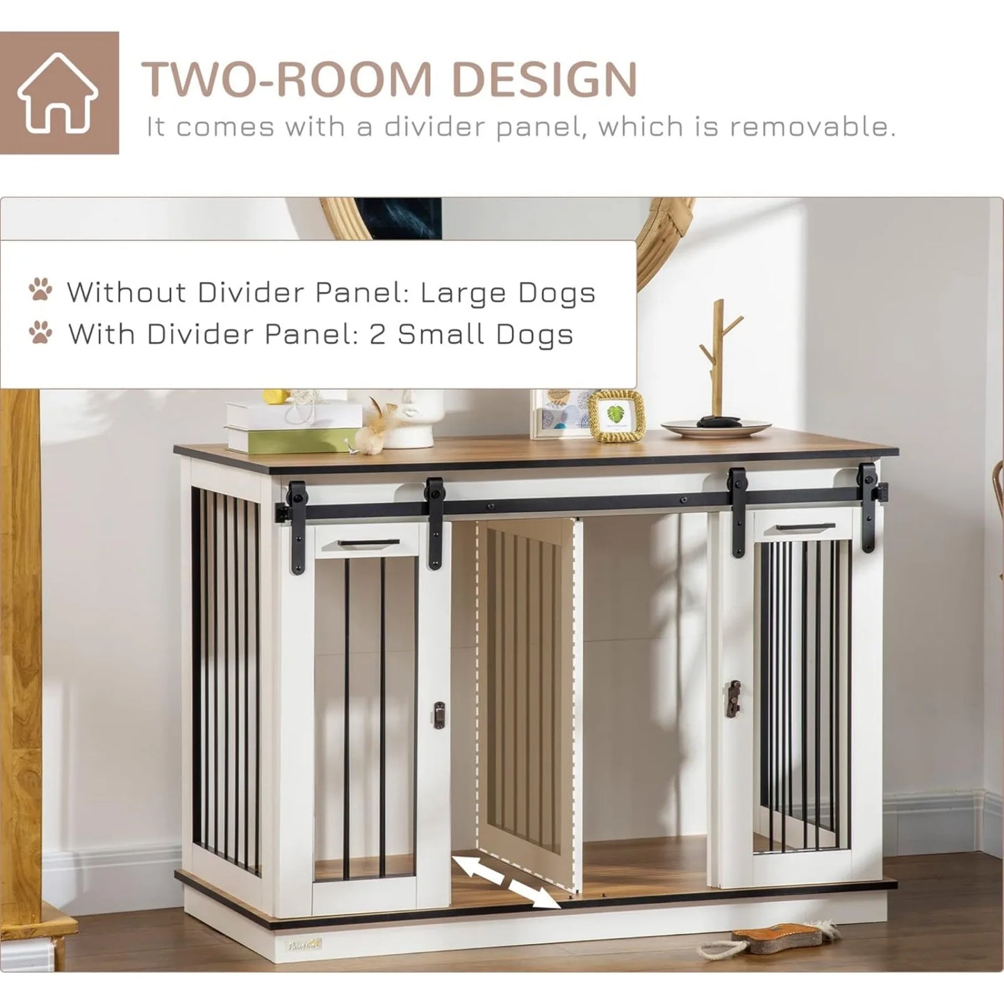 Dog Kennel Furniture with Divider