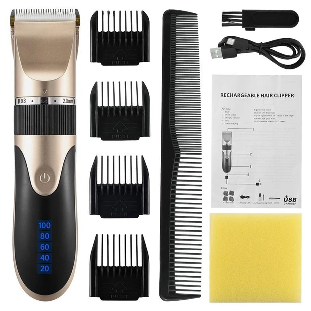 Professional Hair Clipper Rechargeable