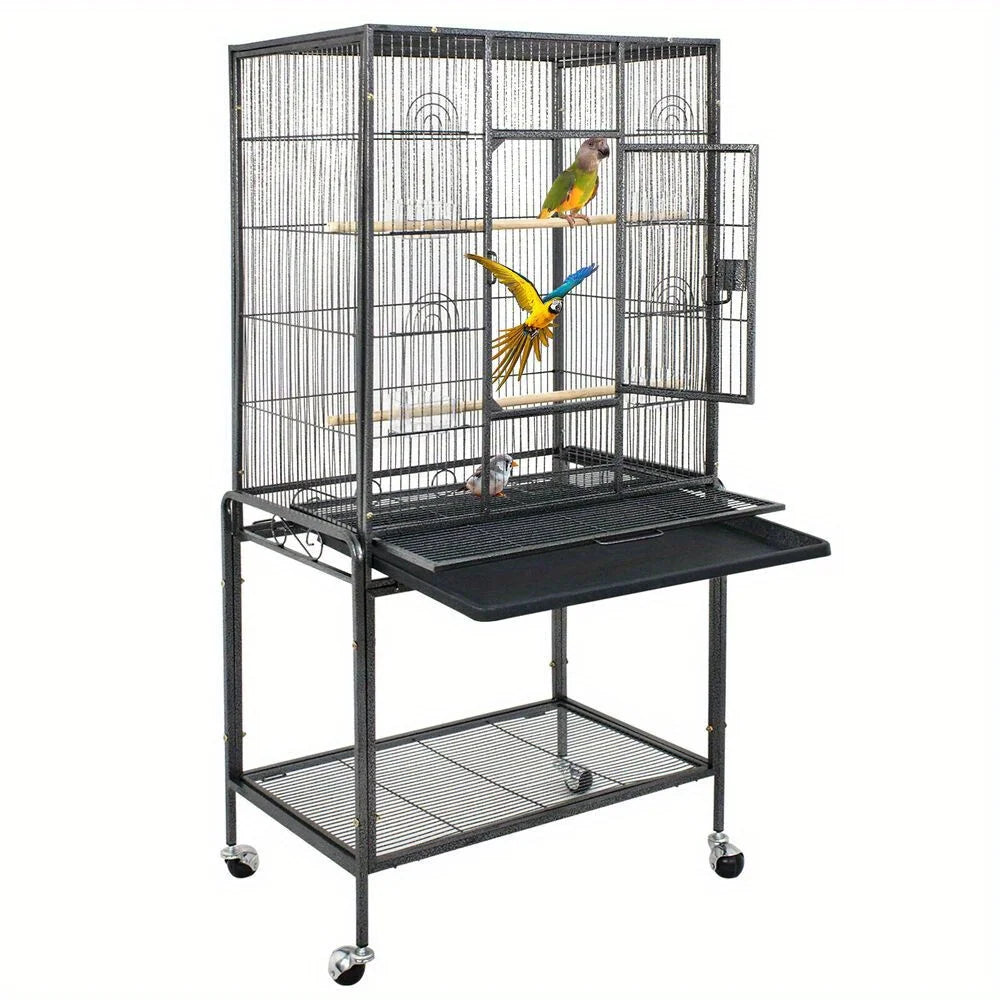 53 Inch Bird Cage  w/ Rolling Stand