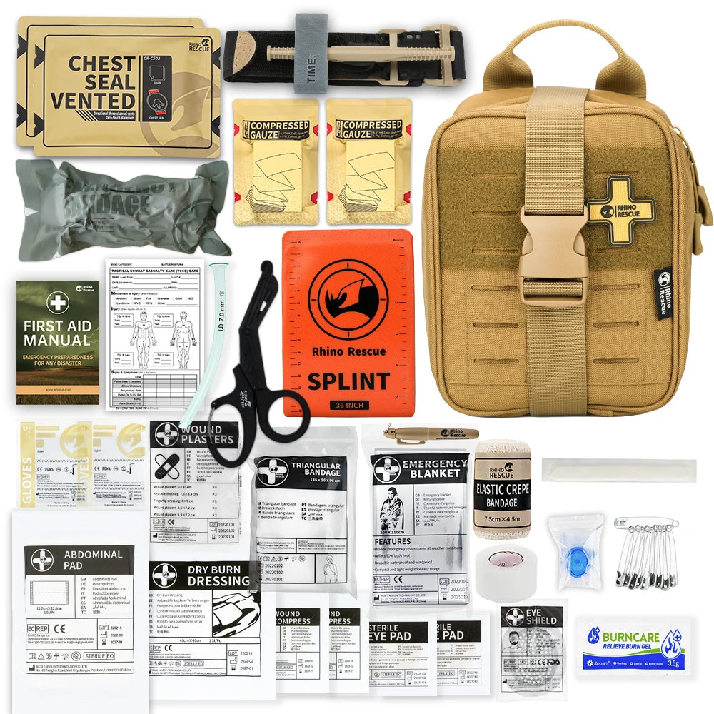 Trauma First Aid Kit  Camping, Emergency Survival Gear