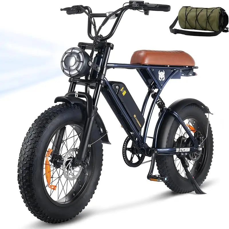 55miles moped style adults 20"Fat Tire ebike