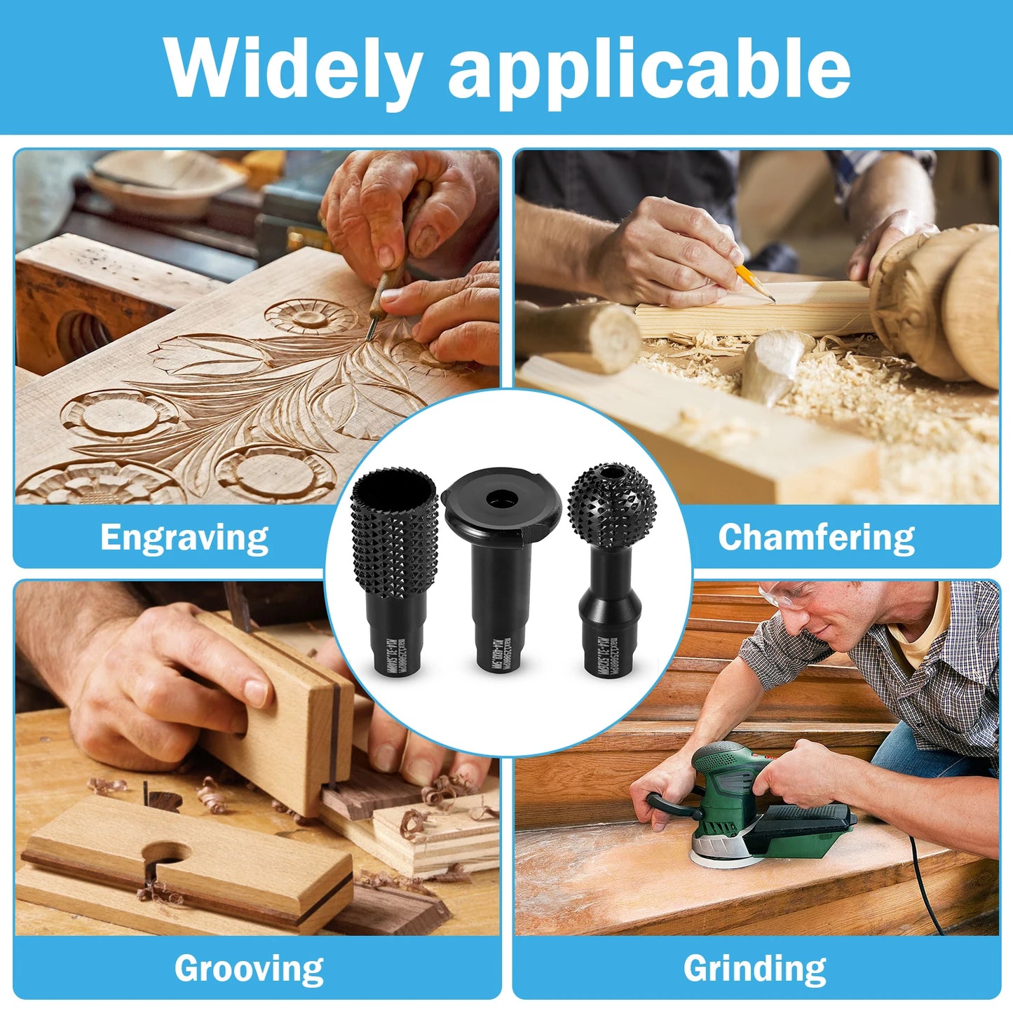 Wood Carving Grinding Tools For Angle Grinder