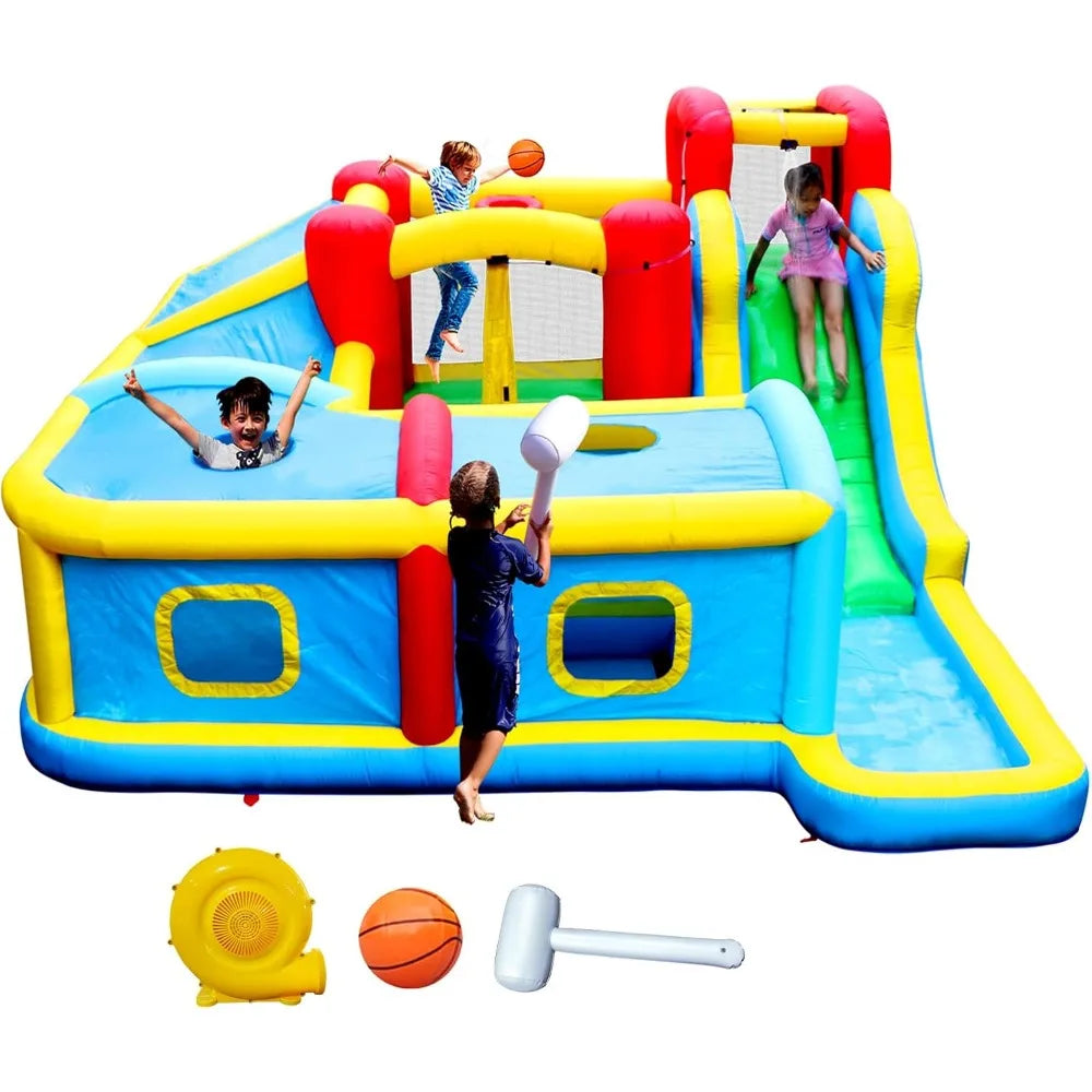 Inflatable Water Slide Park with Blower