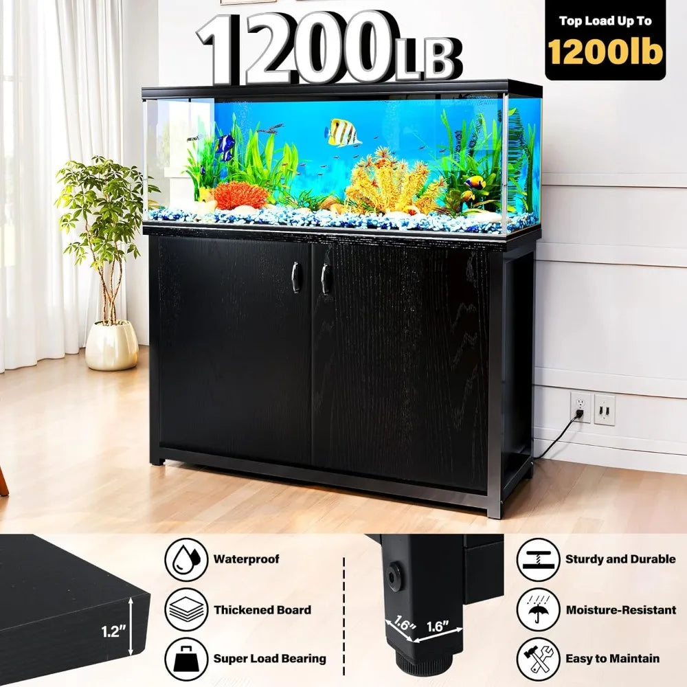 Fish Tank and Rack Equipped with Charging Station