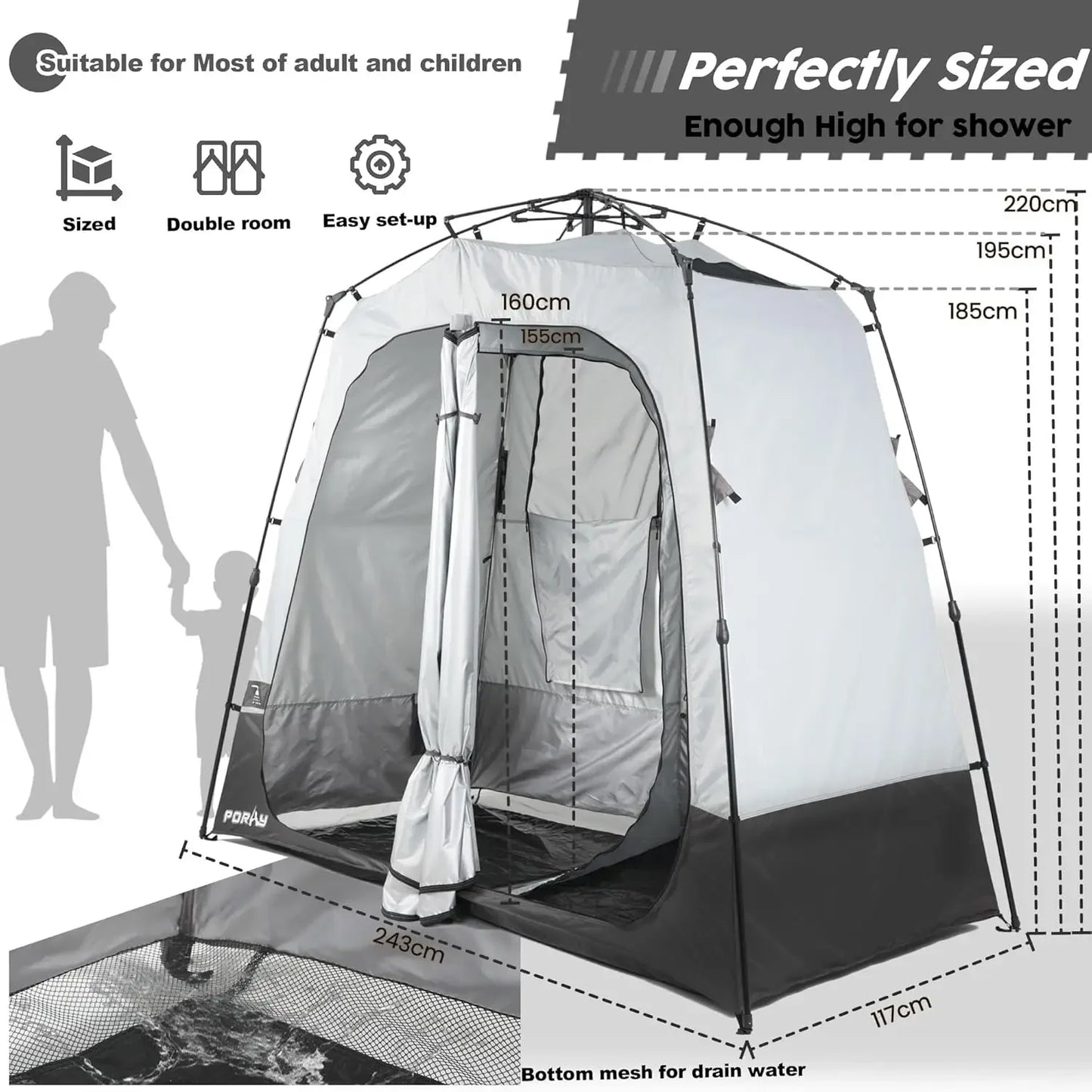 Deluxe Changing/Shower Tent