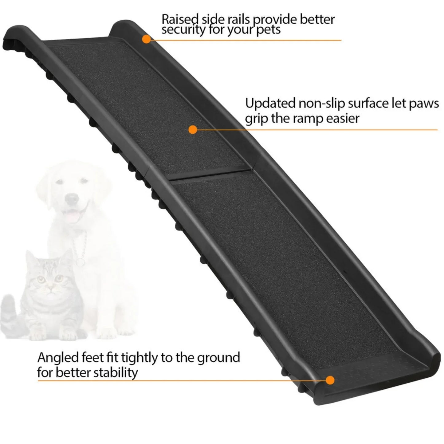 62" Folding Pet Ramp for Car Truck SUV