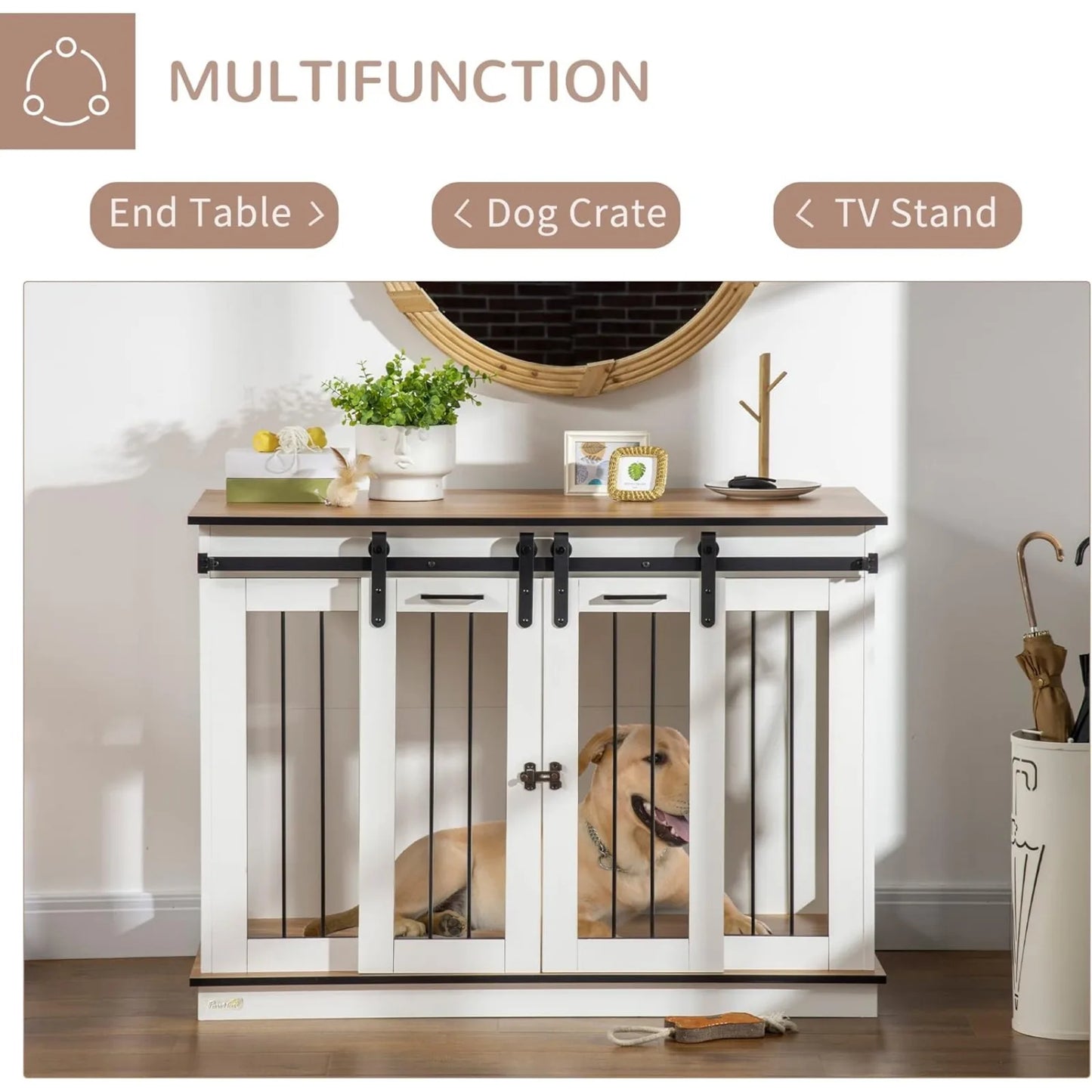 Dog Kennel Furniture with Divider