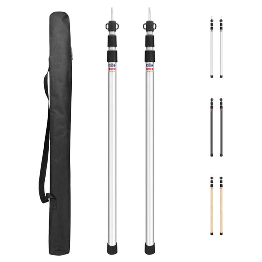 Set of 2 Tarp Poles Telescoping