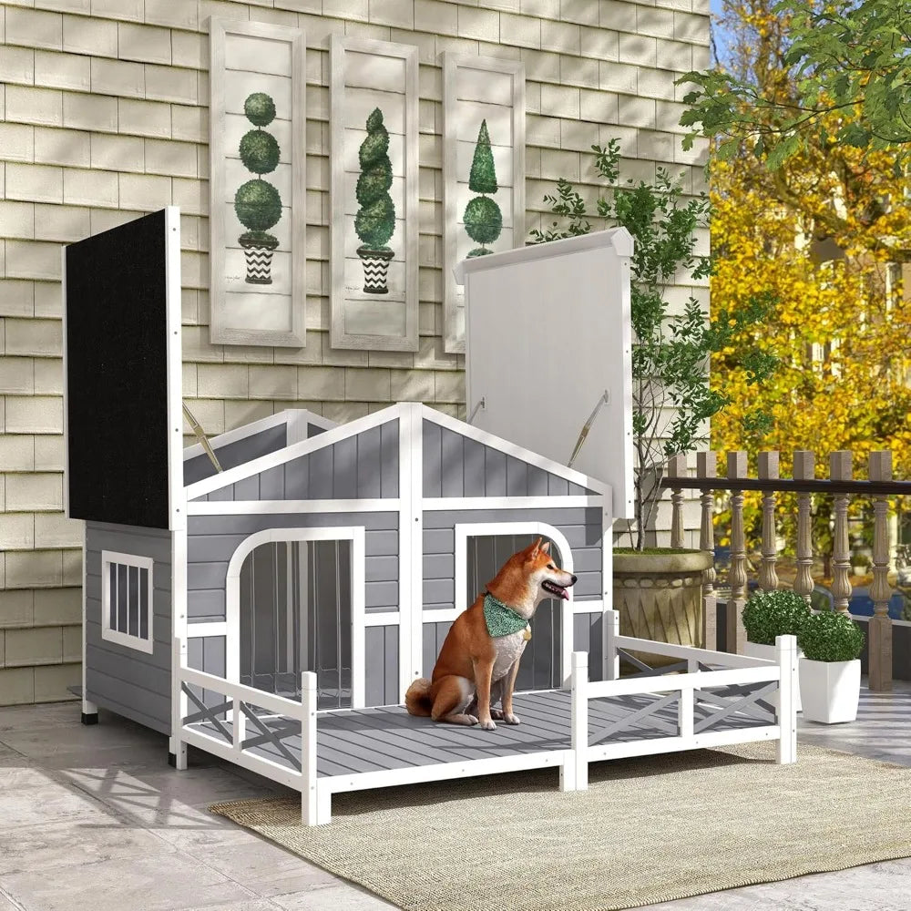 Outdoor Large Wooden Dog Kennel