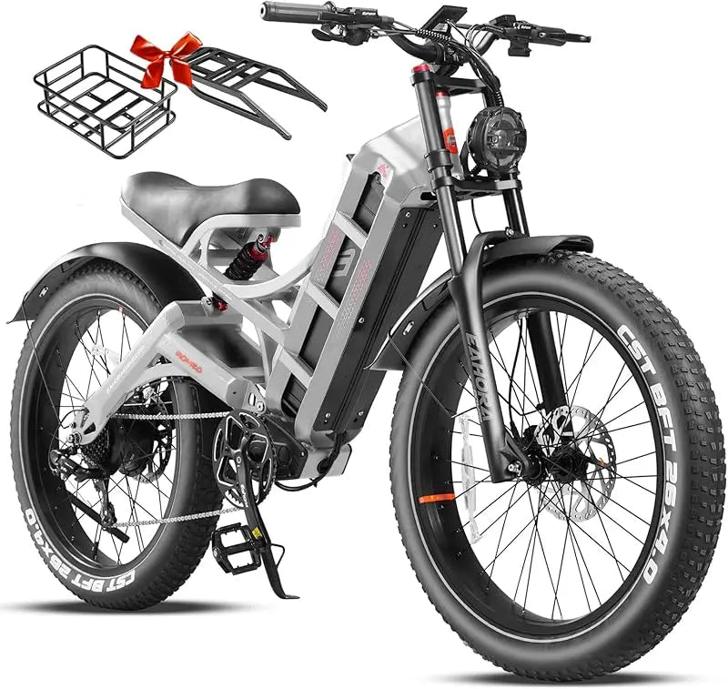 Fat Tire Electric Mountain Bike Full Suspension