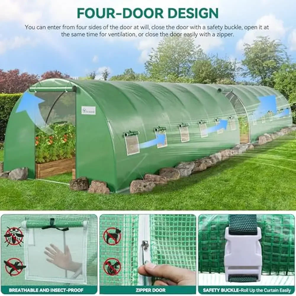 Extra Large 44x10x7ft Greenhouse