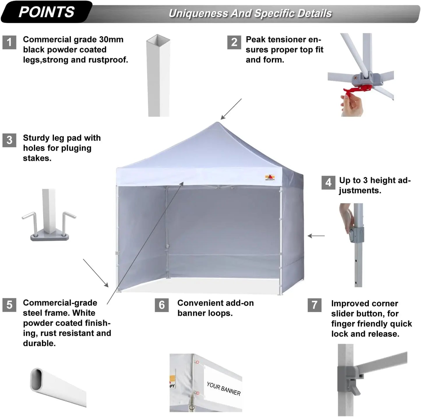 Canopy Tent with Sidewalls 10x10