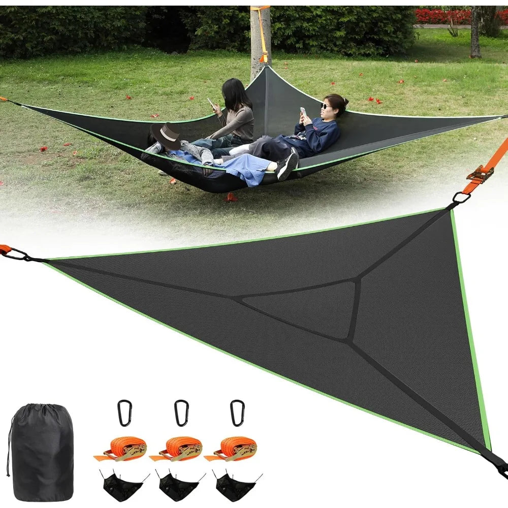 13ft Camping Hammock with 3 Ratchet Tie Down Straps and Storage Bag