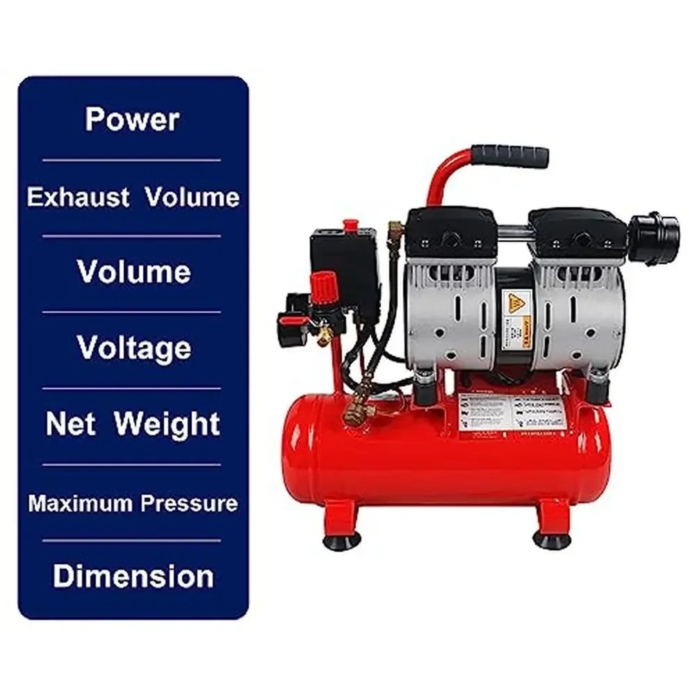 Portable Quiet 8gal Air Compressor