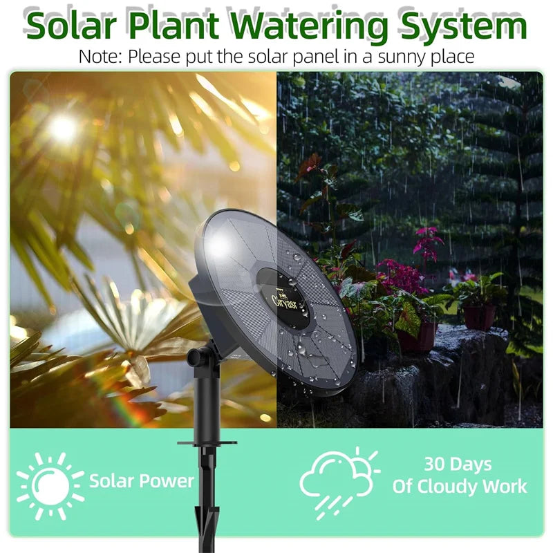 Automatic Watering System with 2200mAh Battery and 6 Timer Modes for Potted Plants Drip Irrigation