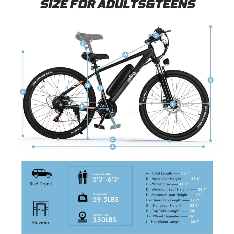 21-Speed Mountain Lightweight Ebike