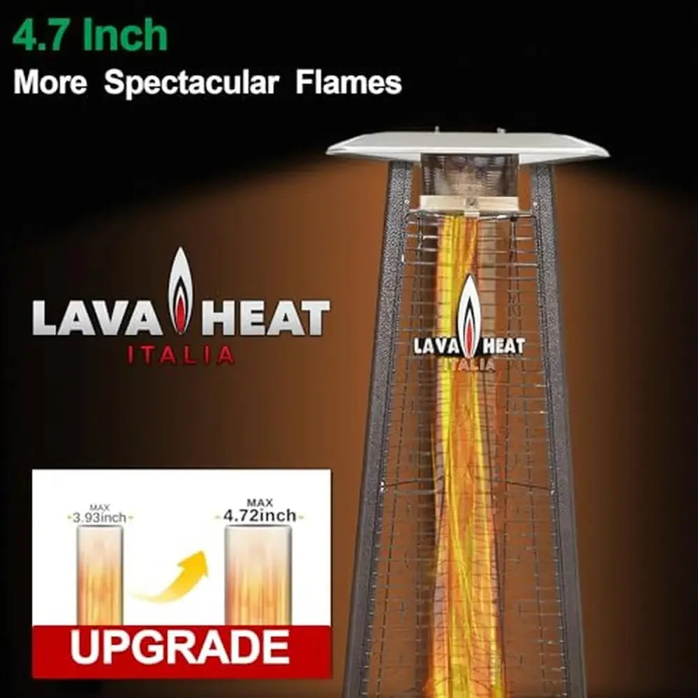 42000 BTU Portable Natural Gas Pyramid Patio Heater