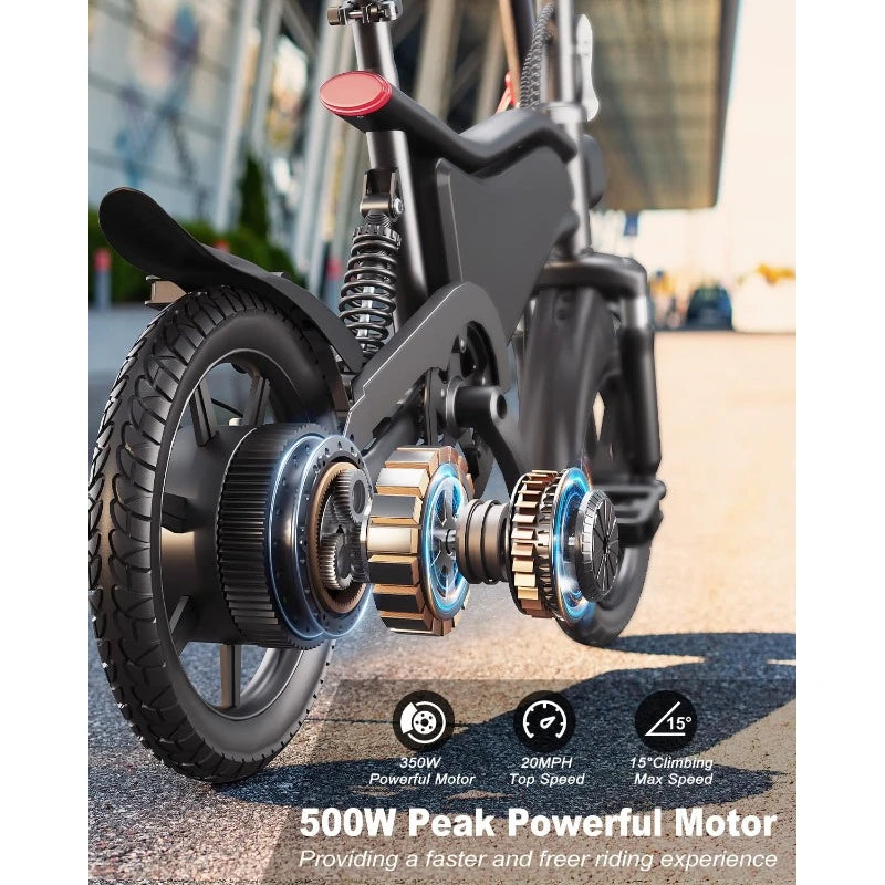 14" Folding Electric Bike for Adults